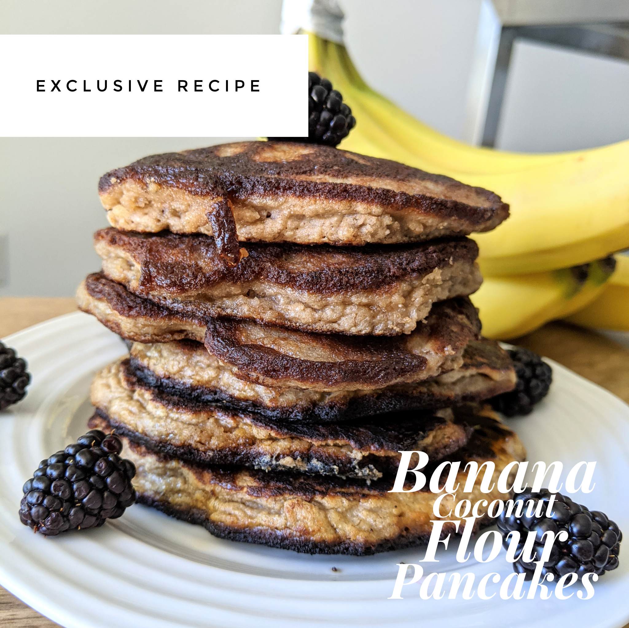 Exclusive Recipe - Banana Coconut Flour Pancakes